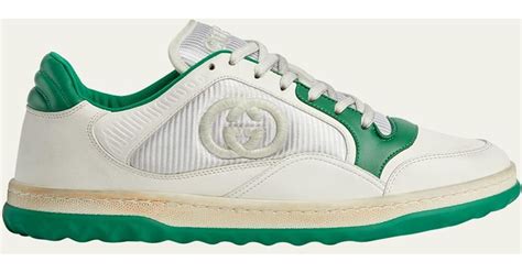 gucci green chunky trainers|gucci mac80 sneakers.